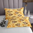 thumbnail image 3 of Ensemble de Courtepointe pour Enfants Cute Raccoons, Ensemble de Courtepointe Dessin Animé Raccoon Faune, Format Simple pour Garçons Filles, Joli Couvre-Lit Animal Sauvage, Décor Feuilles, Ensemble de Lit Animal Brun, Déco de Chambre, 3 of 5