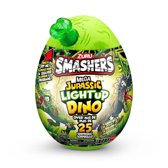 Méga oeuf de dinosaure jurassique allumant Smashers