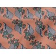 thumbnail image 4 of oneOone Viscose Jersey Fabric Leaves Block Print Fabric BTY 60 Inch Wide, 4 of 5