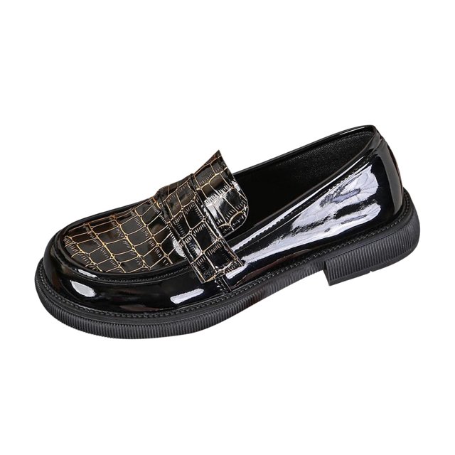 Loafers for Women, Round Toe Plus Size Comfortable Casual Shoes with Thick Sole Height-Increasing for Spring Summer