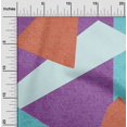 thumbnail image 2 of oneOone Rayon Violet Fabric Geometric Abstract Random Shapes Sewing Craft Projects Fabric Prints By Yard 56 Inch Wide, 2 of 4