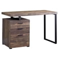 thumbnail image 3 of Monarch Specialties Computer Desk, Home Office, Laptop, Left, Right Set-up, Storage Drawers, 48"l, Work, Metal, Laminate, Brown, Black, Contemporary, Modern, 3 of 3