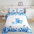 thumbnail image 2 of Erosebridal Letter Initial Bedding Twin Comforter Set,Monogrammed Personalized Down Comforter,Flower Decor,Reversible,Lightweight,2-Piece, 2 of 8