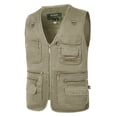 thumbnail image 1 of Mens Outdoor Vest Leisure Jacket Lightweight Vest With Zip Many Pockets, 1 of 9