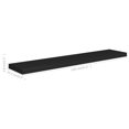 thumbnail image 4 of vidaXL Floating Wall Shelf Black 120x23.5x3.8 cm MDF, 4 of 4