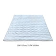 thumbnail image 3 of Mattress Pad - Washable Quilted Cover, Non-Slip Protective Layer, Breathable Polyester Fiber, Lightweight Bed Topper, Blue, JKODE, 3 of 8