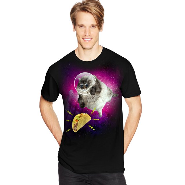 Hanes Mens Graphic Tee, M, Taco Quest