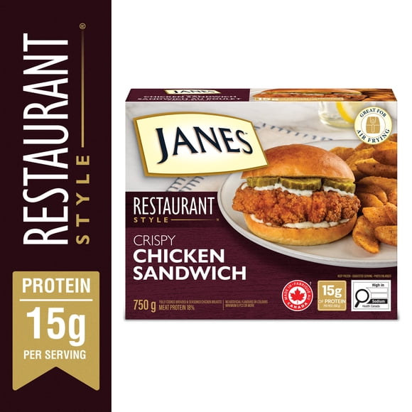 Janes Crispy Chicken Sandwich, 750g, JANES CRISPY CHICKEN SANDWICH