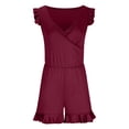 thumbnail image 4 of QHFBli Swim Romper with Built in Bra and Pockets Swim Dress Modest One Piece Swimsuit Full Coverage Bathing Suit, 4 of 6
