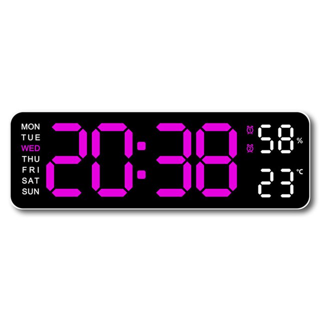 pitrice Multifunctional Living Room Wall Clock Adjustable Brightness 6. Summer Time Style 2