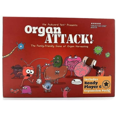 Organ Attack Tabletop Card Game Family Board Game For 2-6 Players