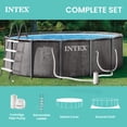 thumbnail image 4 of Ensemble de piscine premium Intex 18ft x 48in en bois gris prism, Âge : 6+, 4 of 8