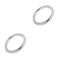 thumbnail image 4 of Thinsony Solid 304 Stainless Steel Webbing Strapping Welded DIY Ring Craft O Silver 39x8mm 2Set, 4 of 6