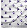 thumbnail image 1 of Soimoi Modal Satin Fabric Bird Block Decor Fabric Printed Yard 42 Inch Wide, 1 of 3