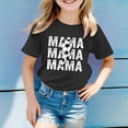 thumbnail image 2 of T-Shirts d'Été pour Filles, Imprimé Lettres, Manches Courtes, Basiques, Col Rond, Sport, Taille 12-13T, 2 of 4