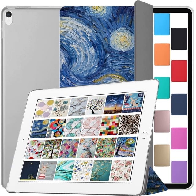 iPad Pro 12.9 2 Gen Transparent Back Case A1670 MQDC2LL/A MQDD2LL/A MQDA2LL/A A1671 MP6H2LL/A MP6J2LL/A MP6G2LL/A MPL02LL/A MPL12LL/A MPKY2LL/A A1821 MQEF2LL/A MQED2LL/A MQEE2LL/A - Starry Night