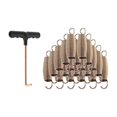 thumbnail image 2 of ZLight 20Pcs Trampoline Springs Heavy Duty Weather Resistant Trampoline Accessories 16cm Silver 9cm, 2 of 6