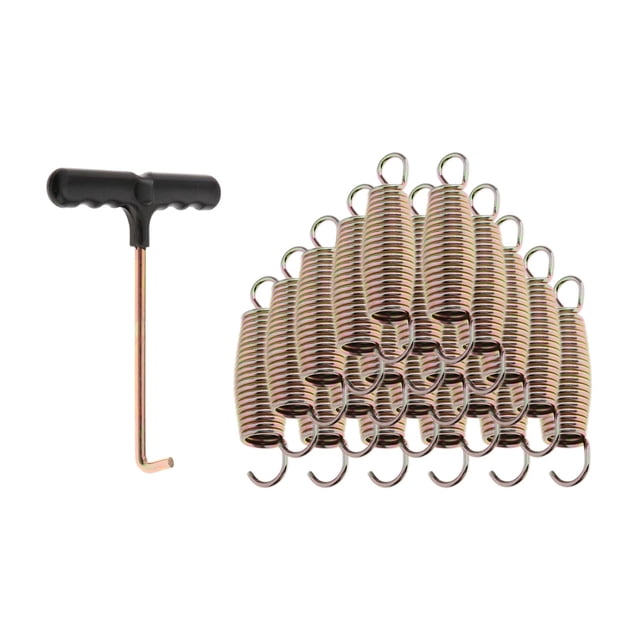 bedienty 20 Pcs Ressorts de Trampoline Robustes Accessoires de Trampoline Résistants aux Intempéries 10cm Argent 9cm