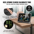 thumbnail image 3 of VEVOR Weather Station Indoor Outdoor, 7.5 in Large Color Display, Wireless Digital Home Weather Station, with Sensor Atomic Clock Adjustable Backlight Forecast Data, 3 of 9