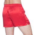 thumbnail image 2 of Intimo Mens Classic Silk Boxers, Red, Medium, 2 of 4