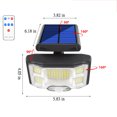 thumbnail image 4 of EGNMCR Solar Outdoor Lights, Motion Sensor Solar Powered Lights IP65 Waterproof,3 Modes, With Remote Control,Wall Security Lights For Fence Yard Garden Patio, Gift, 4 of 7