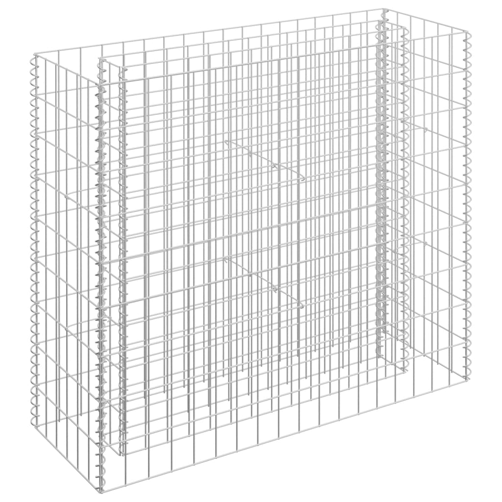 vidaXL Gabion Lit Surélevé Acier Galvanisé 90x30x90 cm