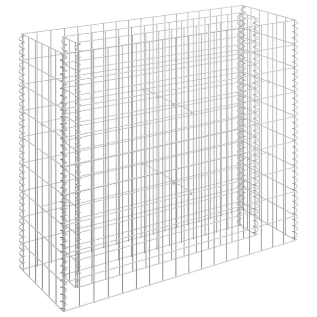 vidaXL Gabion Lit Surélevé Acier Galvanisé 90x30x90 cm
