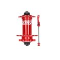 thumbnail image 1 of Moyeu de Roulement Format Compact Sans Bavures Réduire la Friction Fournitures de Cyclisme Installation Pratique Moyeux en Métal Alliage d'Aluminium Arbre de Roue 32 H/moyeu Avant/rouge, 1 of 9
