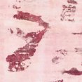 thumbnail image 1 of Ahgly Tapis d'Intérieur Lavable en Machine Carré Abstrait Rouge Clair Rose, 6 Pieds Carré, 1 of 7