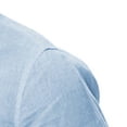 thumbnail image 4 of CEHVOM Men's Spring And Autumn Casual Solid Color Cotton And Linen Loose Coat Shirt, 4 of 6
