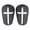 Black, variant on Qiopertar Mini Soccer Shin Guards, Thick Protective Football Leg Protector, Unisex Sports Shin Pads for Men Women Training