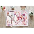 thumbnail image 2 of Vargottam Napperons - Napperon pour Table à Manger, Ensemble de 4 - Serviette en Coton Imprimée et Réversible - Napperons d'Intérieur pour Table de Salle à Manger à la Maison et en Cuisine - Fleur Aquarelle (Multicolore), 2 of 5