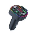 thumbnail image 1 of Bluetooth 5.0 FM Car Transmitter Stronger Dual USB Type-C Mics Deep Bass Sound 48W PD QC3.0 Car Charger T11 Bluetooth Adapter, 1 of 1