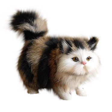 Pisexur Simulation Cat Toys Plush Toys Simulation Animal Models Children'S Gifts