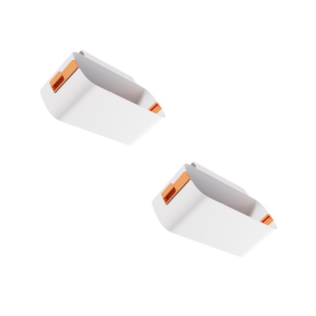 Wweixi 2x Premium Hanging Bed Organizer Detachable For Customizable Storage Easy orange