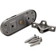 thumbnail image 3 of ORUYROP 90 Degree Locking Privacy Lock Sliding barn Door Latch Right Angle Door Clasp cam Lock (Large Silver), 3 of 4