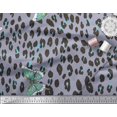 thumbnail image 3 of Soimoi Gray Velvet Fabric Artistic Insect & Leopard Animal Skin Print Sewing Fabric BTY 58 Inch Wide, 3 of 3