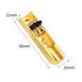 thumbnail image 2 of 4pcs Bass Guitar Bridge Individual Bass Bridge Guitar Bridge Single Individual Tailpiece Single String Bass Bridge Bass Guitar Saddles Compatible with 4 String Electric Bass Guitar Accessories, 2 of 5