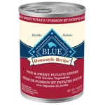 Blue Buffalo Homestyle Recipe Poissons & Dîner de patate douce pour chiens mouillés, can 500g