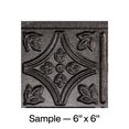 thumbnail image 1 of Fasade Traditional Style/Pattern 1 Decorative Vinyl Backsplash Panel Smoked Pewter 6X6 Inch Sample, 1 of 5