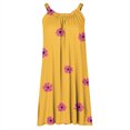 thumbnail image 5 of Ovzne Robes pour Femmes Robe d'Été Imprimée Ample Col en V Sans Manches Robes d'Été avec Poches Robes d'Été Imprimées Liquidation, 5 of 5