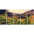 thumbnail image 2 of Prairie de Montagne Verte avec Fleurs - Grande Toile d'Art Mural, 2 of 3