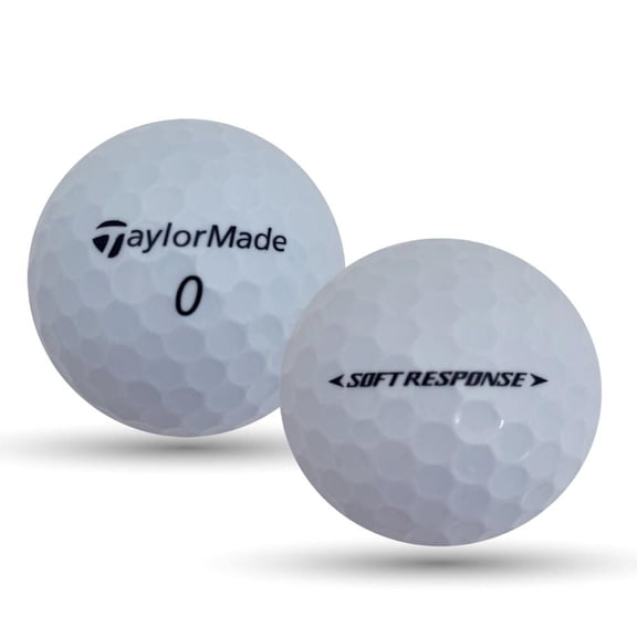 Mulligan - 24 Taylormade Soft Response 5A Recycled Used Golf Balls, White