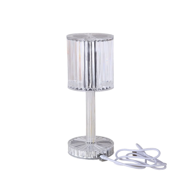 Pompotops Bar Restaurant Romantic Atmosphere Table Lamp Charging Acrylic Crystal Table Lam Clearance