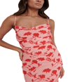 thumbnail image 3 of MesaSe Femmes Cowl Cou Spaghetti Sangle Midi Robe Côté Divisé Sans Manches Dos Froissée Formelle Bodycon Longues Robes, 3 of 6
