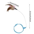 thumbnail image 2 of Interactive Cat Collar Teaser Wand for Indoor Play and Exercise with Feather Attachment and Coil Construction, 2 of 4