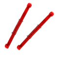 thumbnail image 1 of 2 Pieces Ice Skate Guards For Hockey & Figure Skates - Adjustable Red, 1 of 6