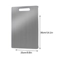thumbnail image 1 of Stainless Steel Cutting Board Kitchen Chopping Board Food Grade Dishwasher Safe Non Slip Rust Resistant for Meat Fruit Vegetables Easy Clean Storage Sopatenor, 1 of 6