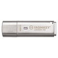 thumbnail image 1 of Kingston Ironkey Locker+ 50 Clé USB cryptée 128 Go | USB 3.2 Gen 1 | Protection XTS-AES | Options de sécurité multi-mots de passe | Sauvegarde automatique dans le cloud | Boîtier en métal | IKLP50/128, 1 of 2