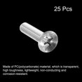 thumbnail image 3 of Unique Bargains Vis de Machine à Tête Plate en Plastique M8x35mm, Boulons de Machine à Tête Plate en PC, Lot de 25, 3 of 4